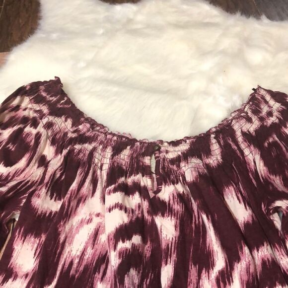 Lucky Brand Off Shoulder TieDye Blouse - Picture 2 of 6